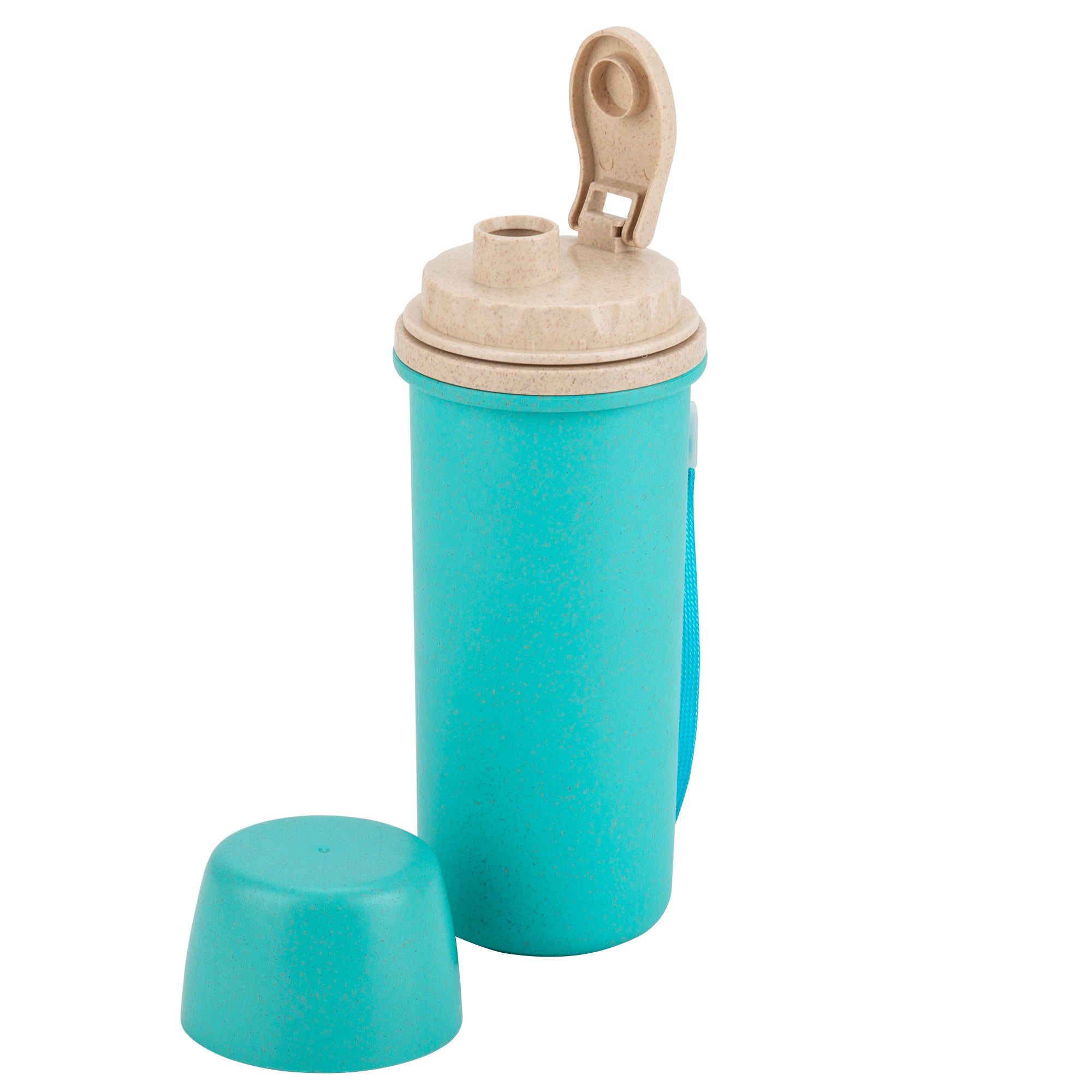 Wheat Straw Water Bottle - Turquoise